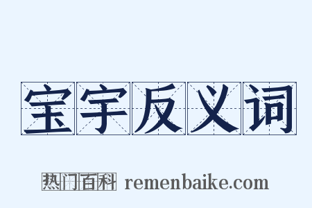 宝宇反义词是什么意思的图片